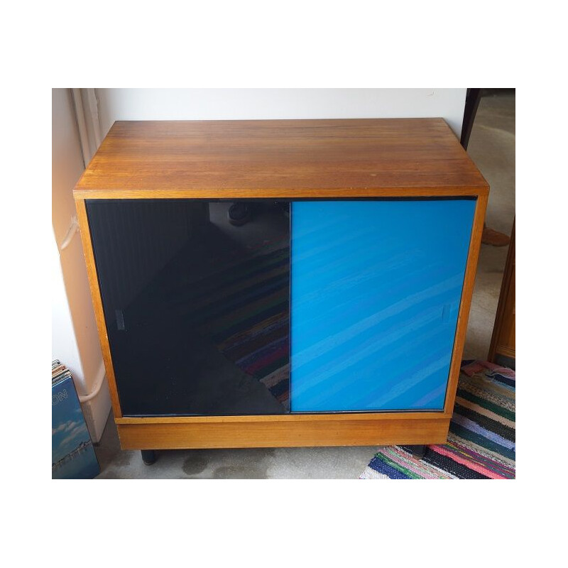 Mid century wood and glass sideboard, 1960