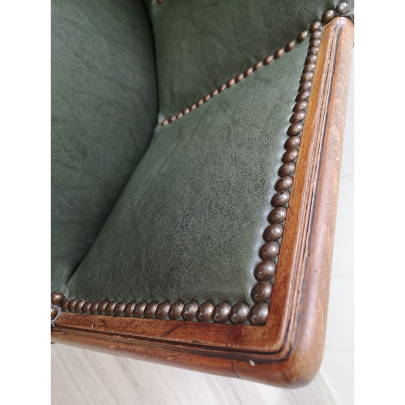 Mid-century leather armchair
