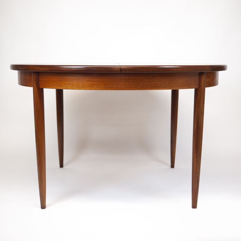 Round teak vintage dining table for G-Plan, U.K 1970s