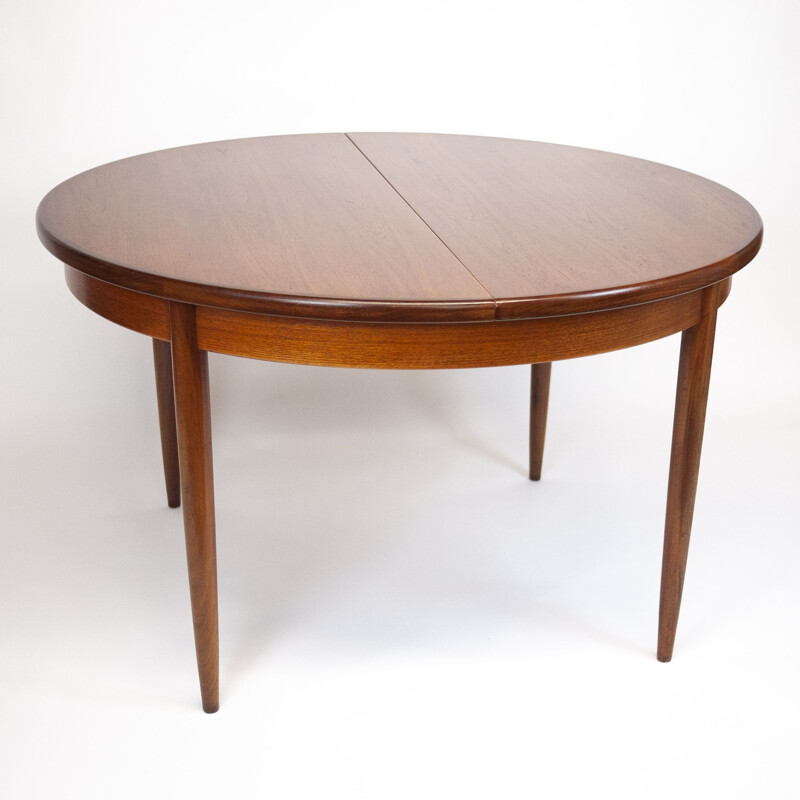 Round teak vintage dining table for G-Plan, U.K 1970s