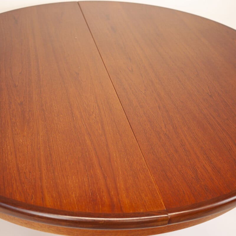 Round teak vintage dining table for G-Plan, U.K 1970s