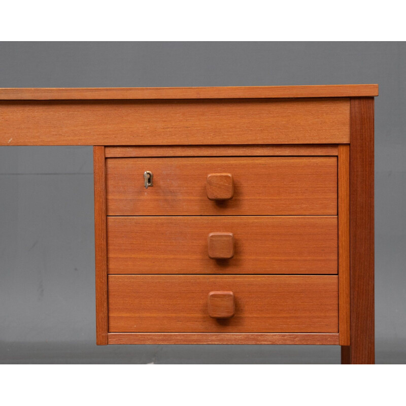 Danish teak vintage desk, 1960s