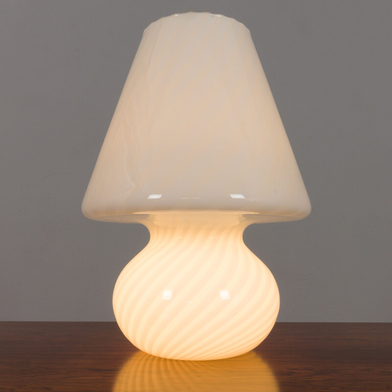 Vintage Murano glass table lamp by Venini, Italy 1960