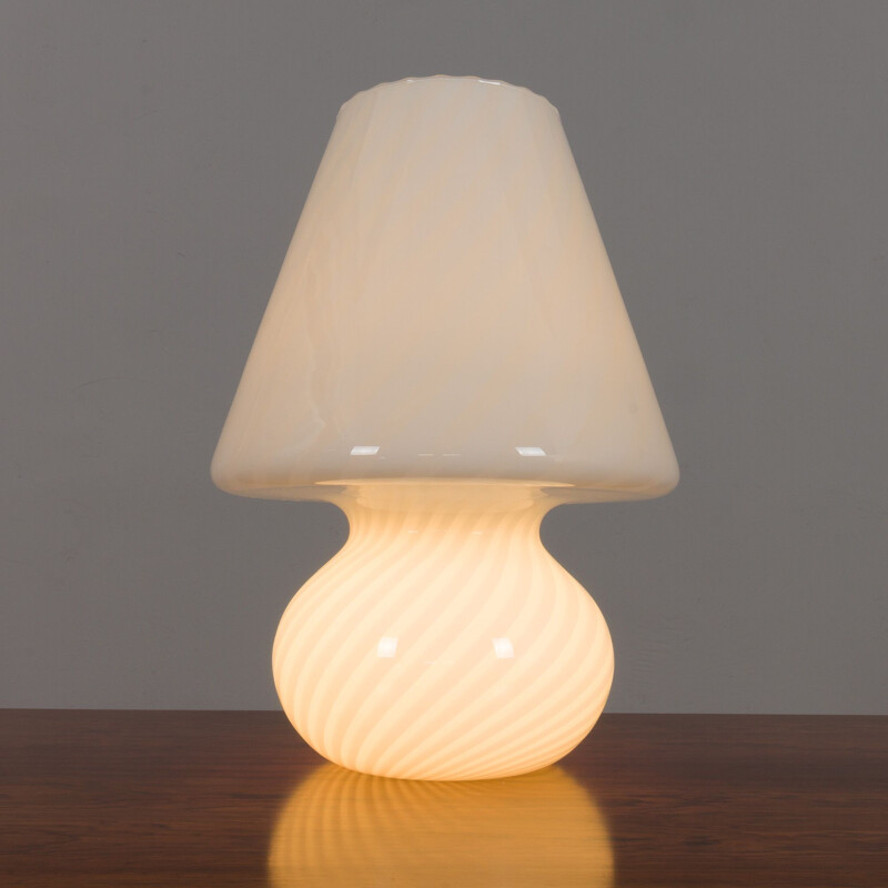 Vintage Murano glass table lamp by Venini, Italy 1960