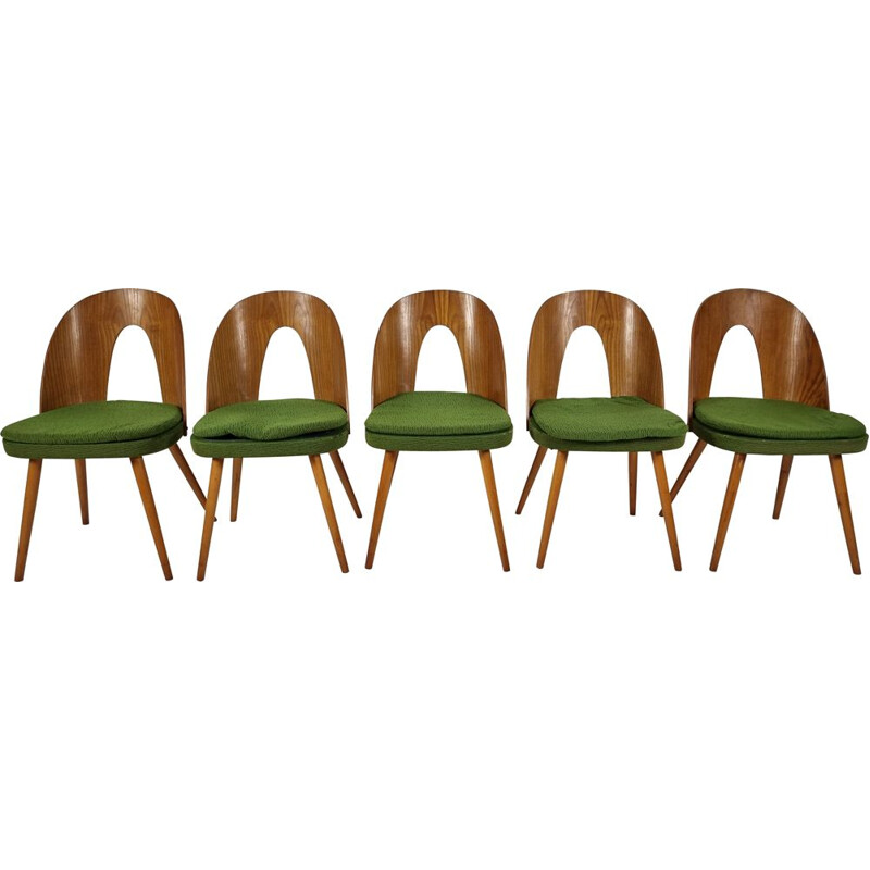 Set of 5 vintage dining chairs by Antonín Šuman for Tatra, 1960s