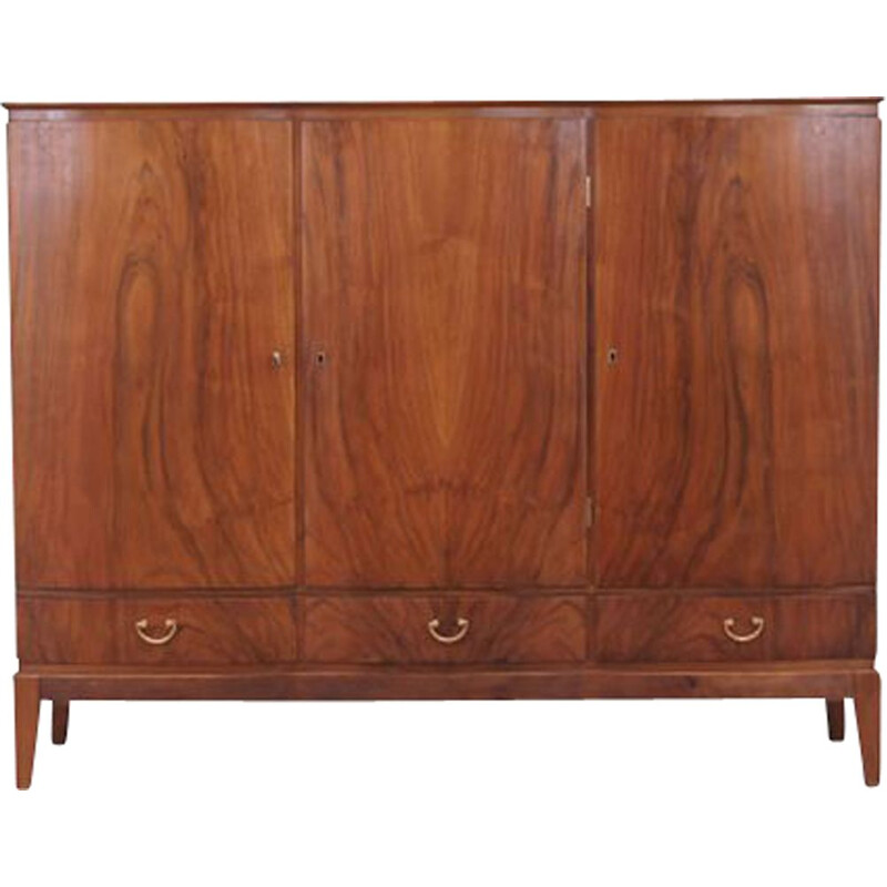 Walnut mid century cabinet, Denmark 1960s