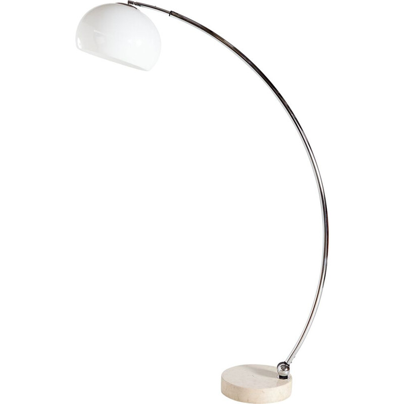 Vintage floor lamp with marble base