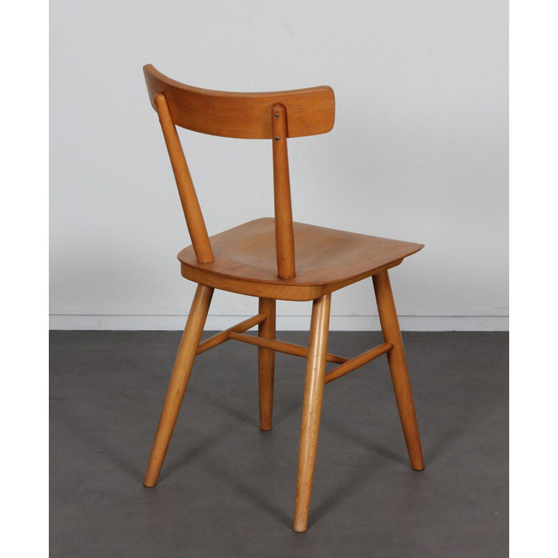 Set of 3 vintage chairs by Ton, 1960