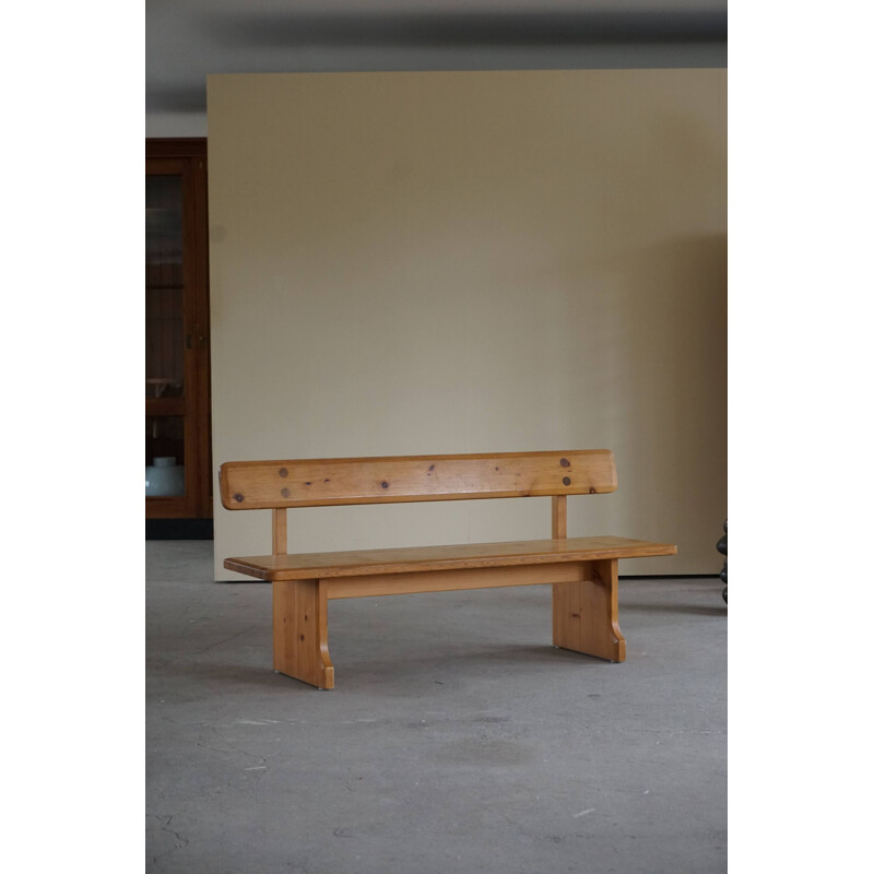 Vintage pine bench by Carl Malmsten for Karl Andersson and Söner, Sweden 1960s