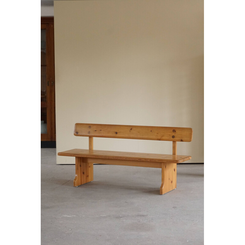 Vintage pine bench by Carl Malmsten for Karl Andersson and Söner, Sweden 1960s