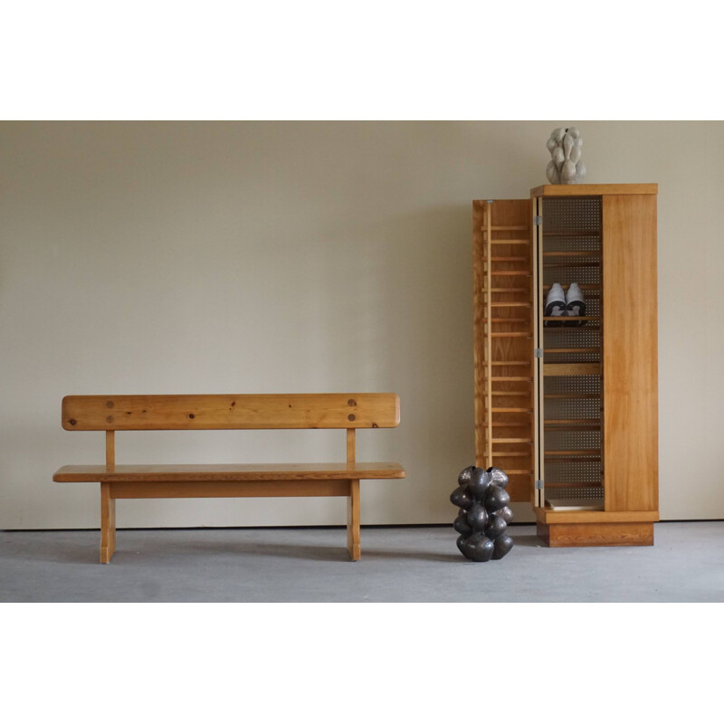 Vintage pine bench by Carl Malmsten for Karl Andersson and Söner, Sweden 1960s