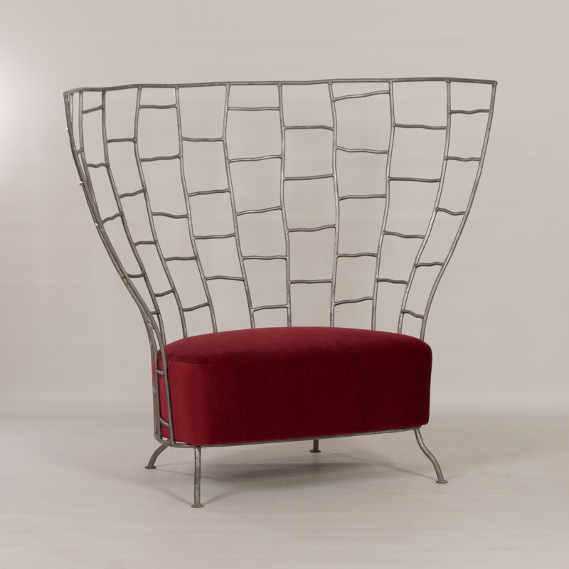 Sculptural vintage sofa by Boda Horak for Anthologie Quartett, 2000