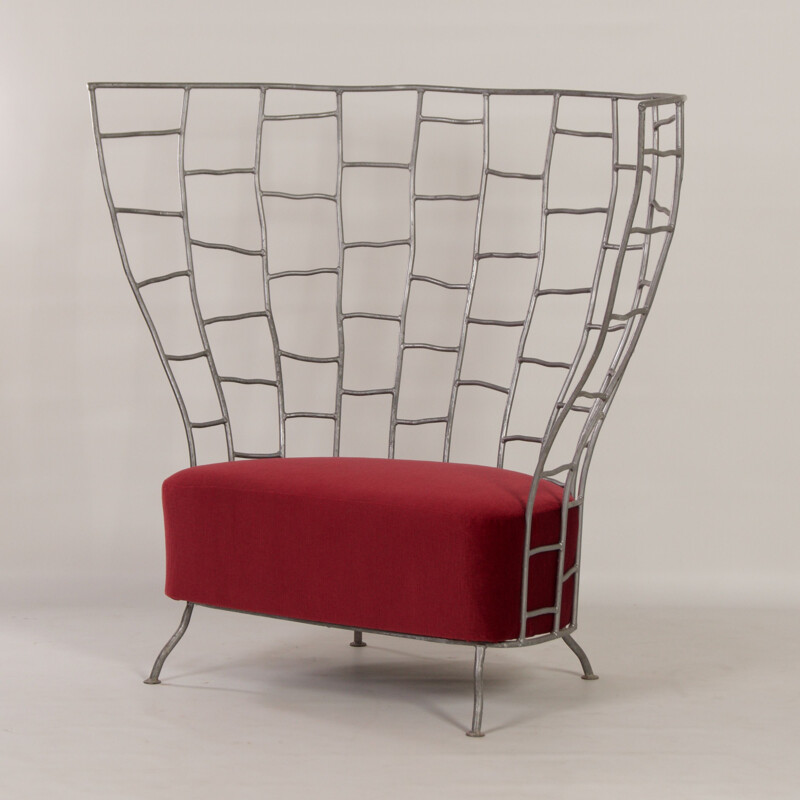 Sculptural vintage sofa by Boda Horak for Anthologie Quartett, 2000