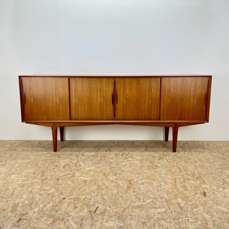 Vintage teak sideboard by Knud Nielsen for Losning Mobelfabrik, 1960s