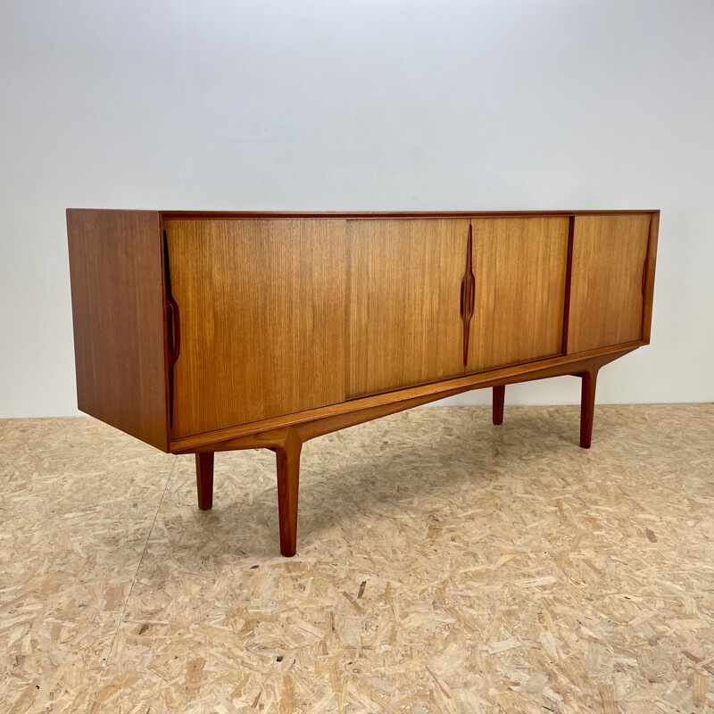 Vintage teak sideboard by Knud Nielsen for Losning Mobelfabrik, 1960s