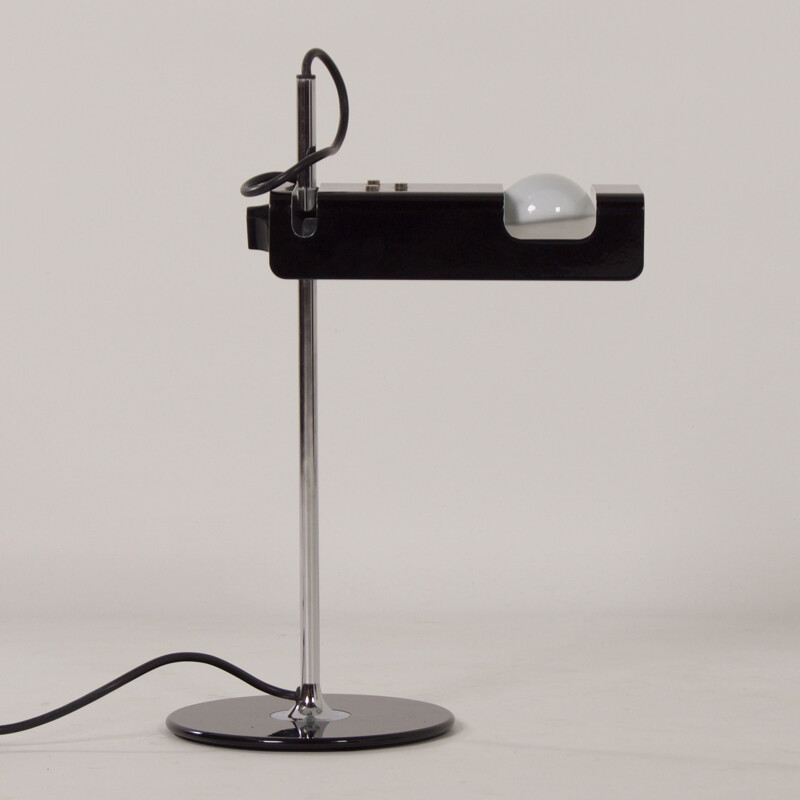 Black vintage desk lamp by Joe Colombo for Oluce, 1990s