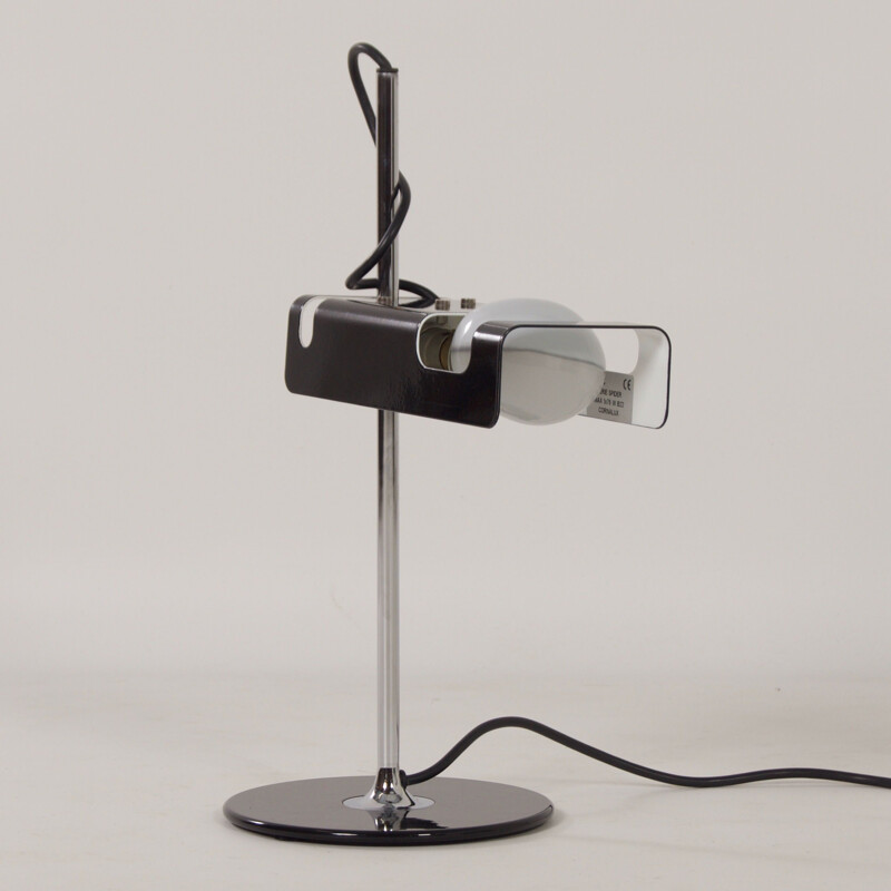 Black vintage desk lamp by Joe Colombo for Oluce, 1990s