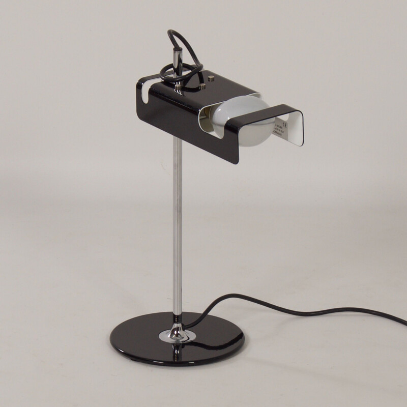 Black vintage desk lamp by Joe Colombo for Oluce, 1990s