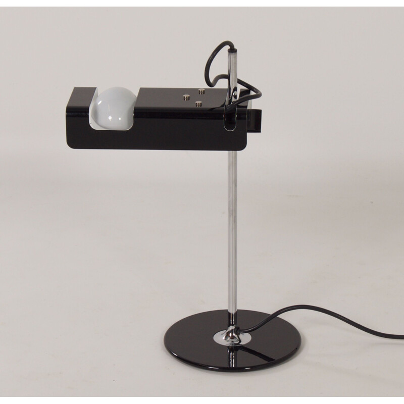 Black vintage desk lamp by Joe Colombo for Oluce, 1990s