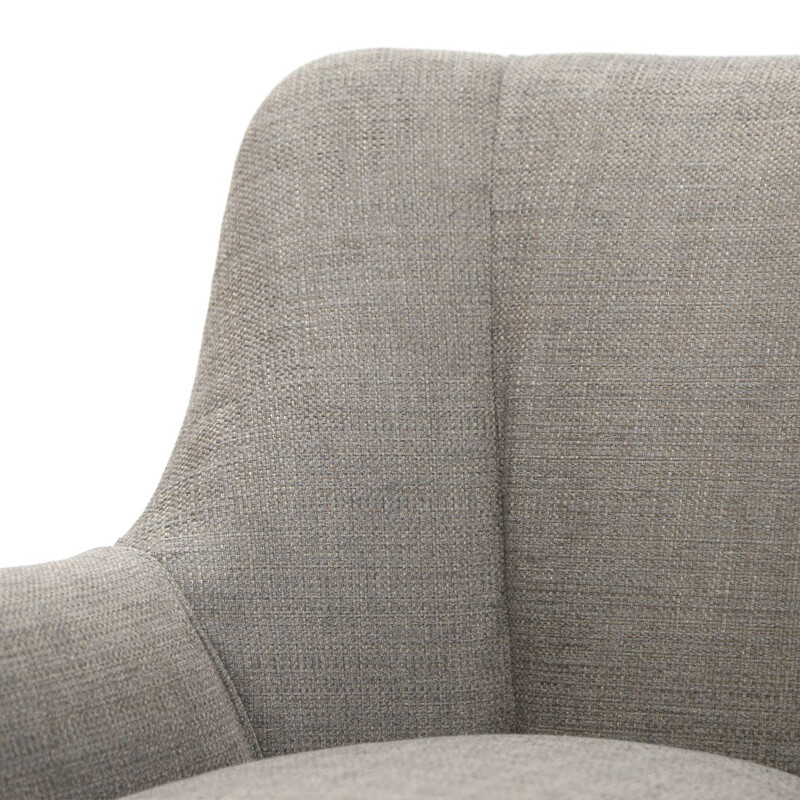 Vintage armchair in grey fabric, 1950s