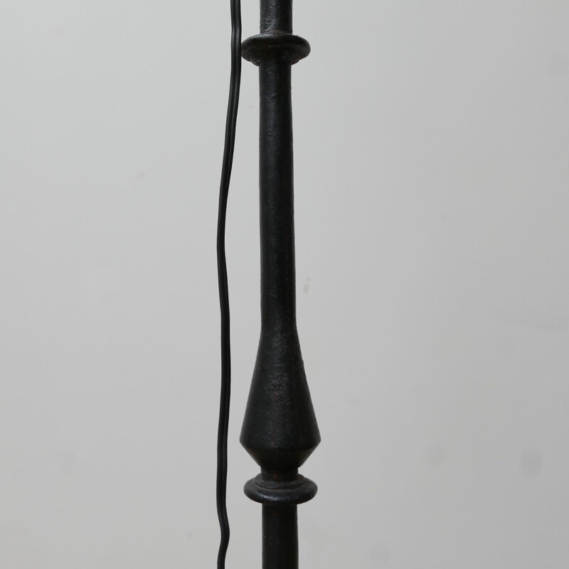 French mid-century iron floor lamp, 1950s