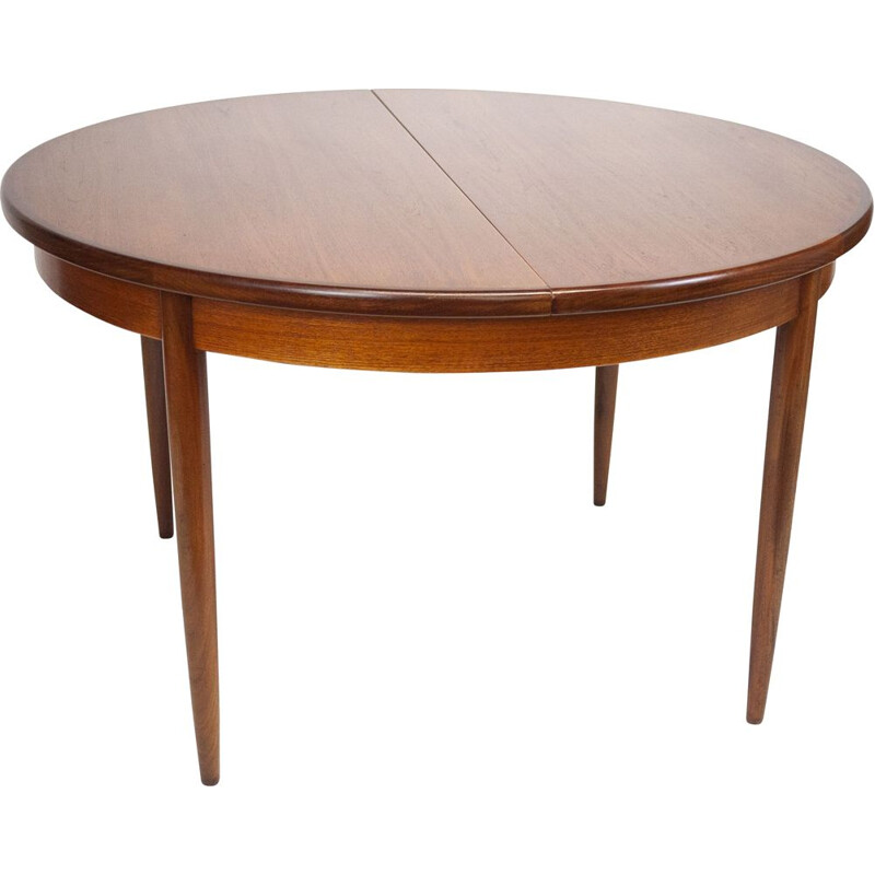 Round teak vintage dining table for G-Plan, U.K 1970s