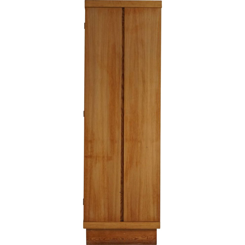 Mid century cubist cabinet in pine, 1980s