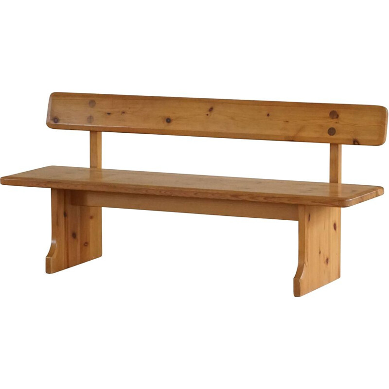 Vintage pine bench by Carl Malmsten for Karl Andersson and Söner, Sweden 1960s