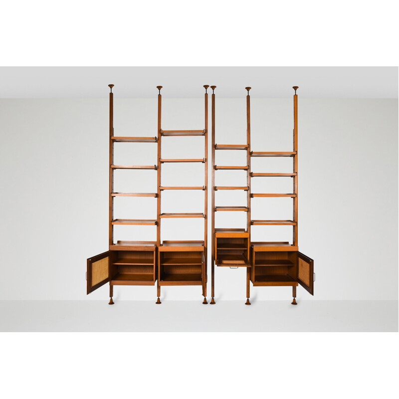 Vintage Italian wall unit by Leonardo Fiori for ISA Bergamo, 1960