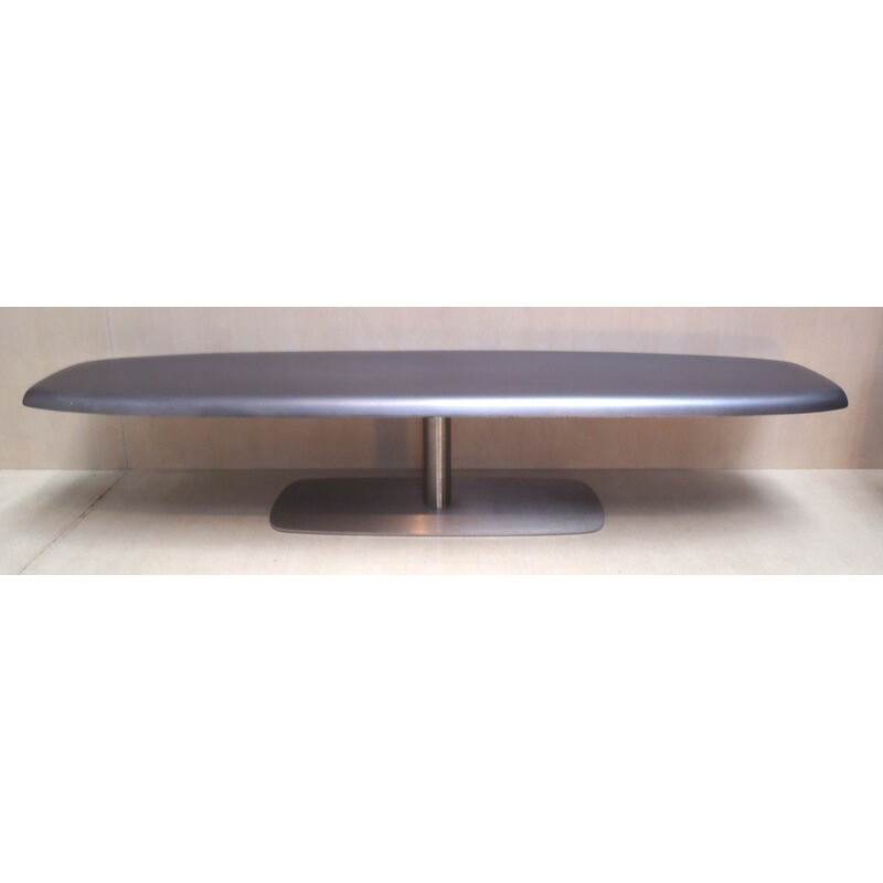 Vintage lacquered resin coffee table, 1980