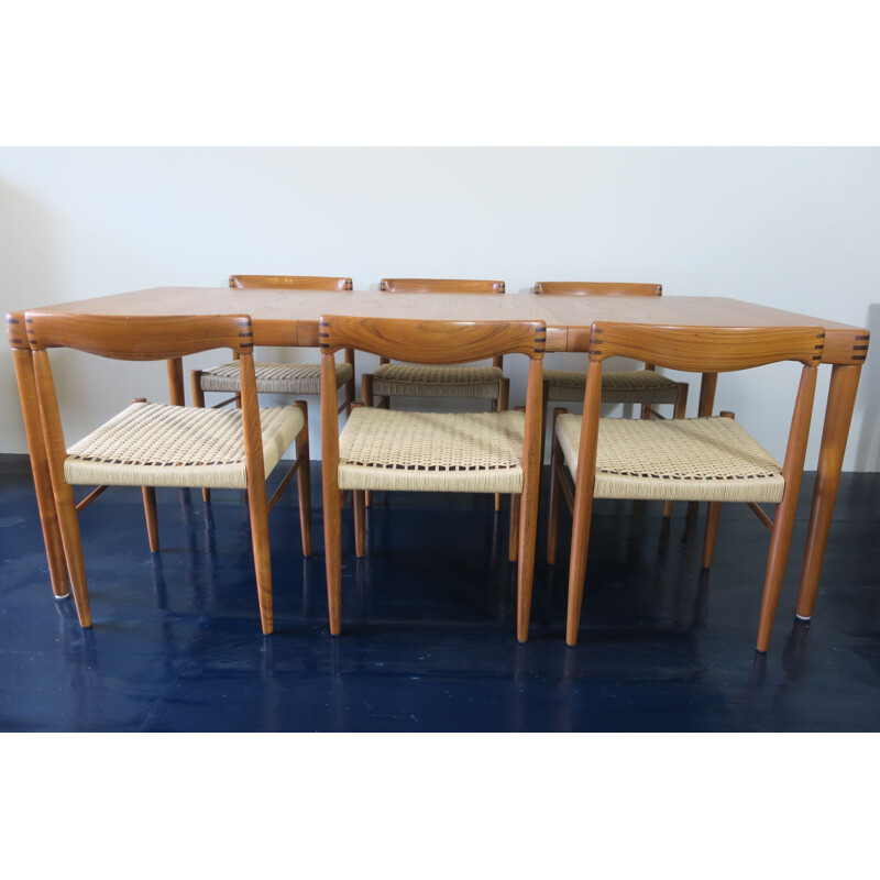 Mid century dining set by H.W. Klein for Bramin