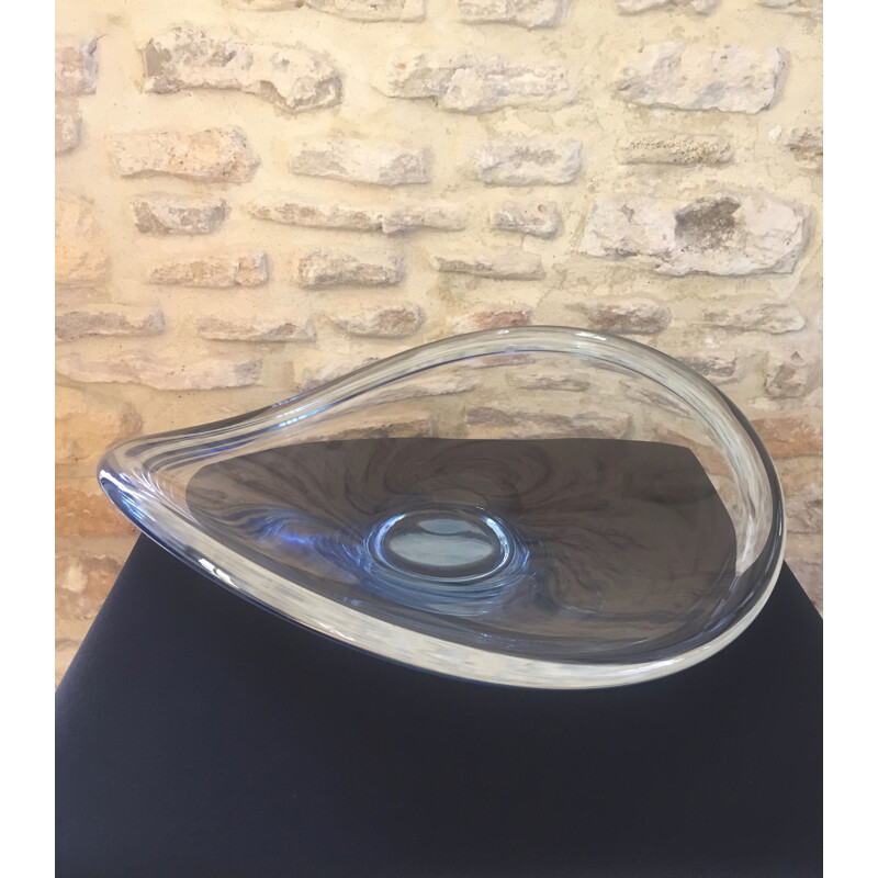 Taça de forma livre azul vintage de Per Lutken para Holmegaard, 1960