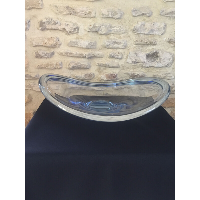 Vintage blue free-form bowl by Per Lutken for Holmegaard, 1960