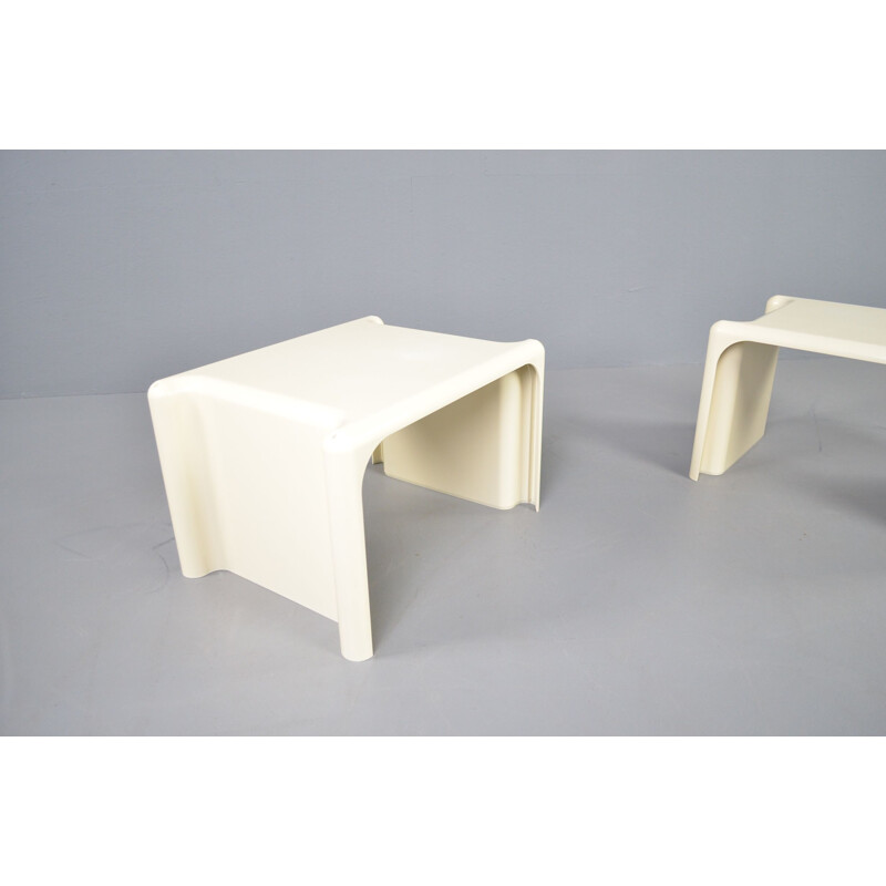 Pair of Elco "Scagno" space age side tables by Giotto Stoppino, 1970