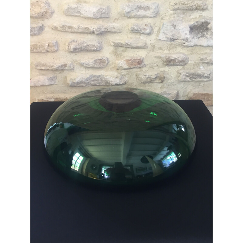 Vintage green circular bowl by Per Lutken for Holmegaard, 1960