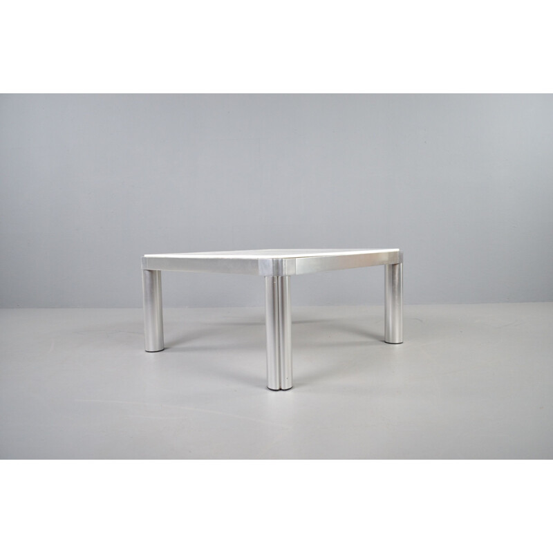 Vintage Le model 100 hite marble coffee table by Kho Liang for Artifort, 1960s