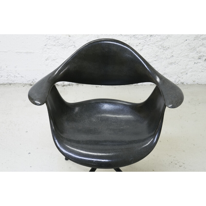 Herman Miller "DAF" black chair, George NELSON - 1950s