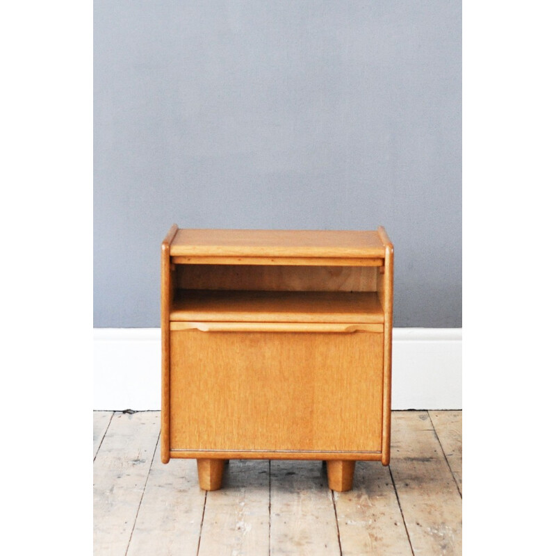 Small Dutch night stand in birch and formica, Cees BRAAKMAN - 1960s