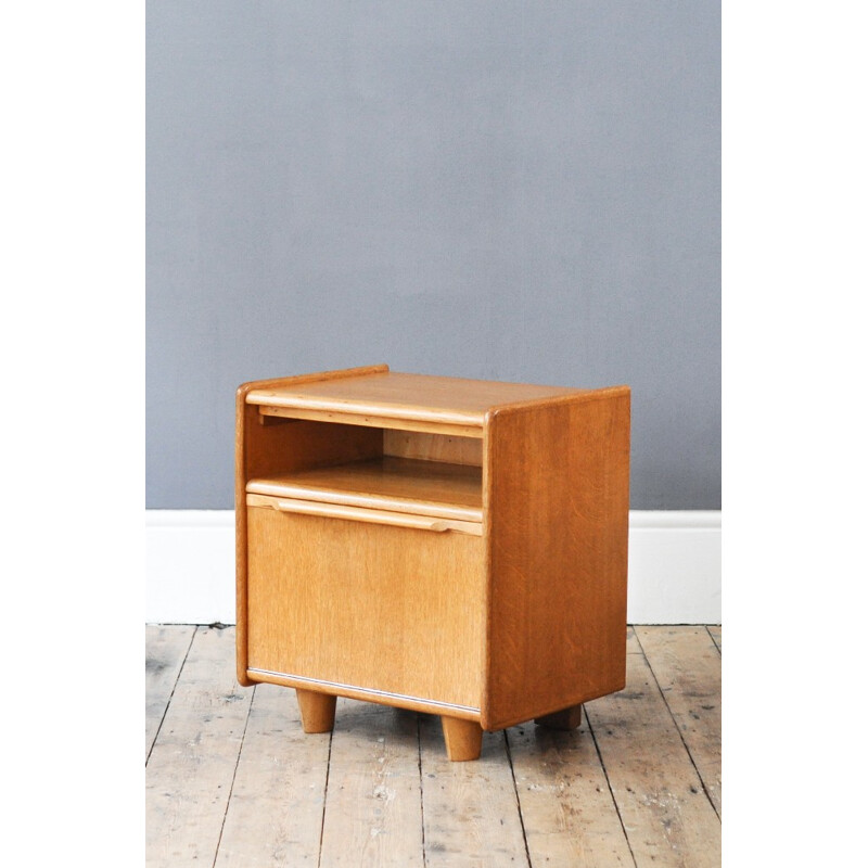 Small Dutch night stand in birch and formica, Cees BRAAKMAN - 1960s