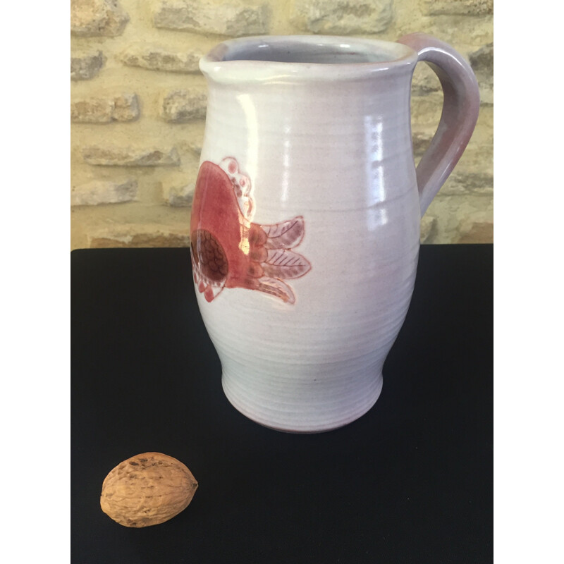 Vintage pitcher vase by Cloutier