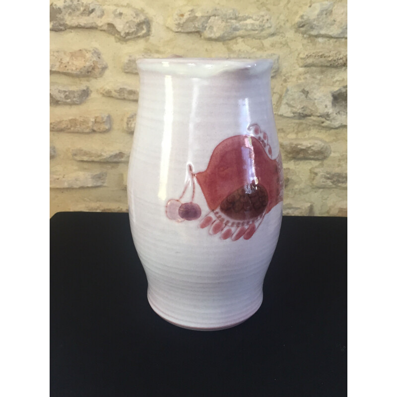 Vintage pitcher vase by Cloutier