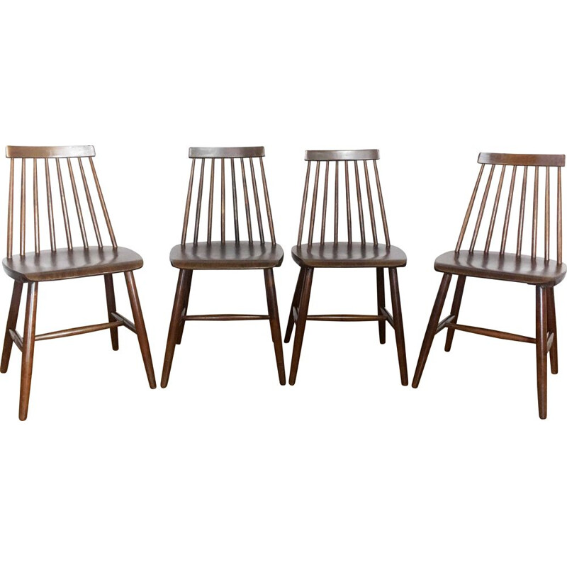 Lot de 4 chaises vintage d'Ilmari Tapiovaara, 1960