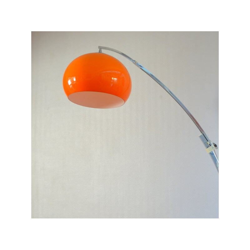 "Arc" wall lamp in orange perspex, Goffredo REGGIANI - 1960s