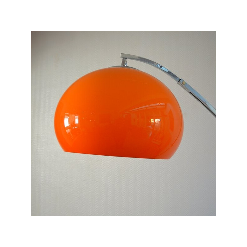 "Arc" wall lamp in orange perspex, Goffredo REGGIANI - 1960s