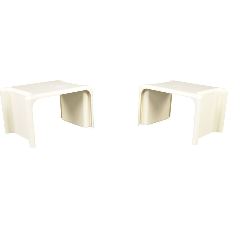 Pair of Elco "Scagno" space age side tables by Giotto Stoppino, 1970