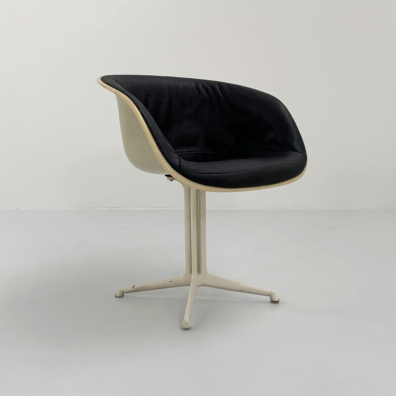 Mid century La Fonda leather armchair by Charles & Ray Eames for Herman Miller, 1960s