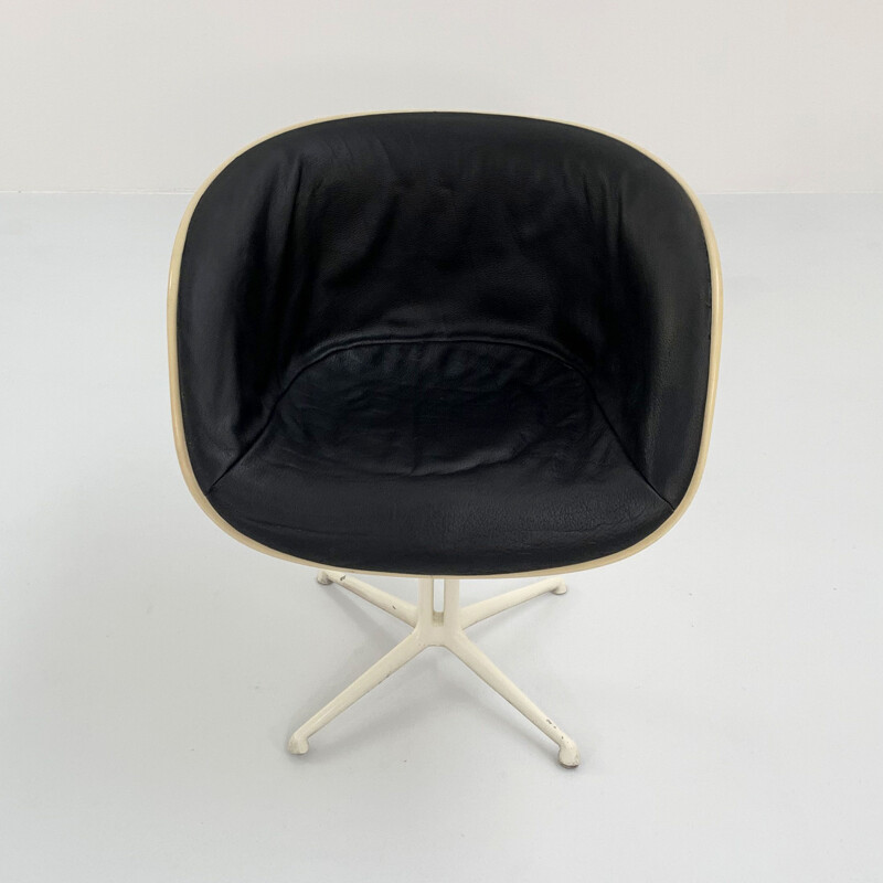 Mid century La Fonda leather armchair by Charles & Ray Eames for Herman Miller, 1960s