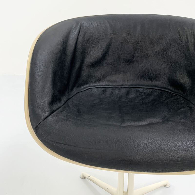 Fauteuil vintage La Fonda en cuir par Charles & Ray Eames pour Herman Miller, 1960