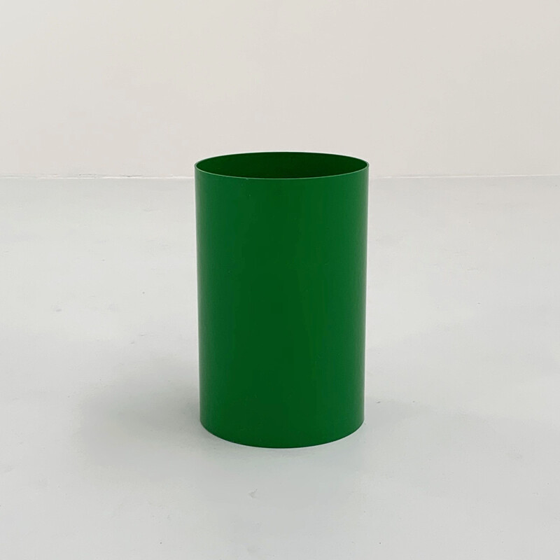 Green vintage umbrella stand model 4670 by Gino Colombini for Kartell, 1970s