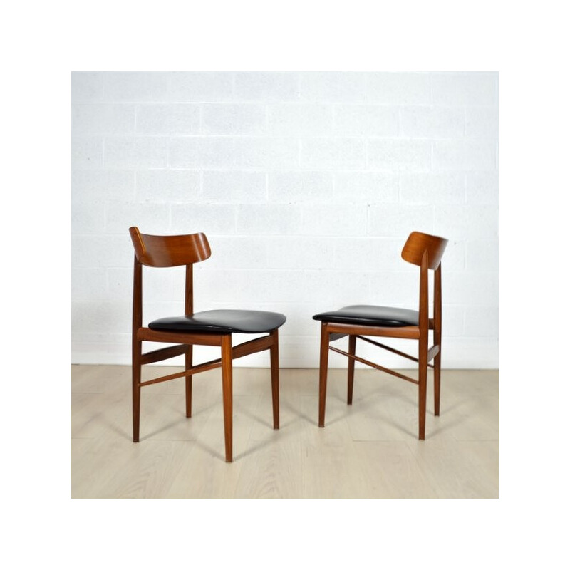 Pair of Danish chairs in teak - 1960s